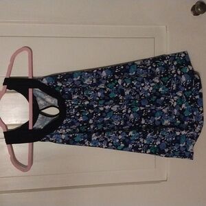 Blue Floral Dress Top